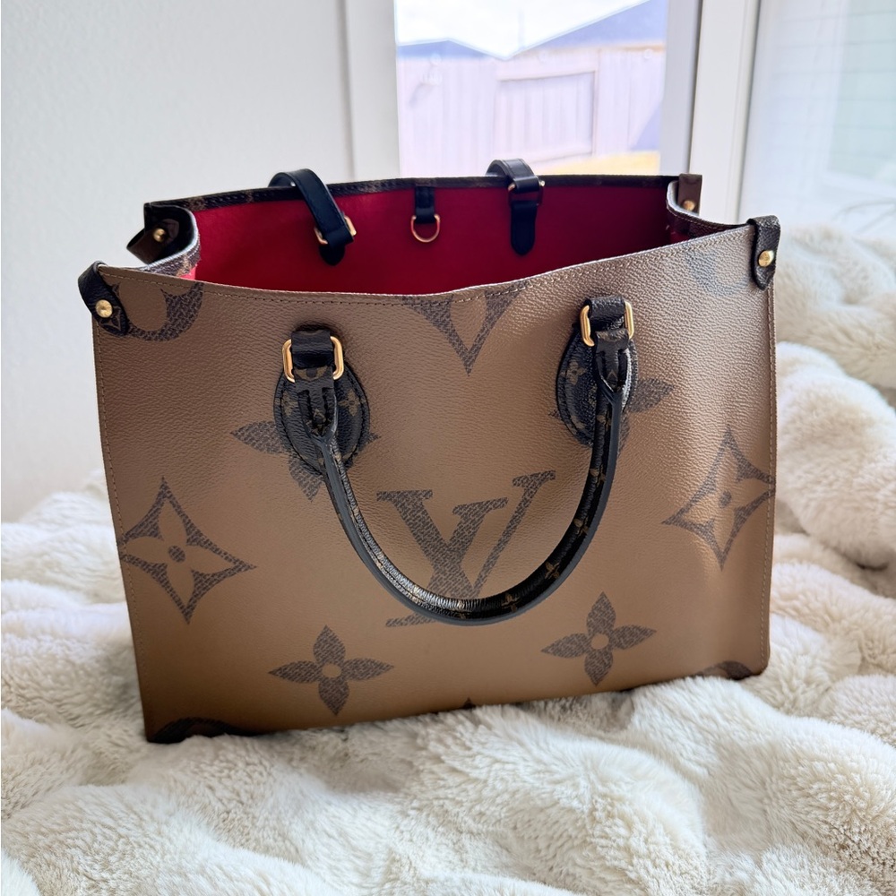 Louis Vuitton Brown and Black Monogram Tote